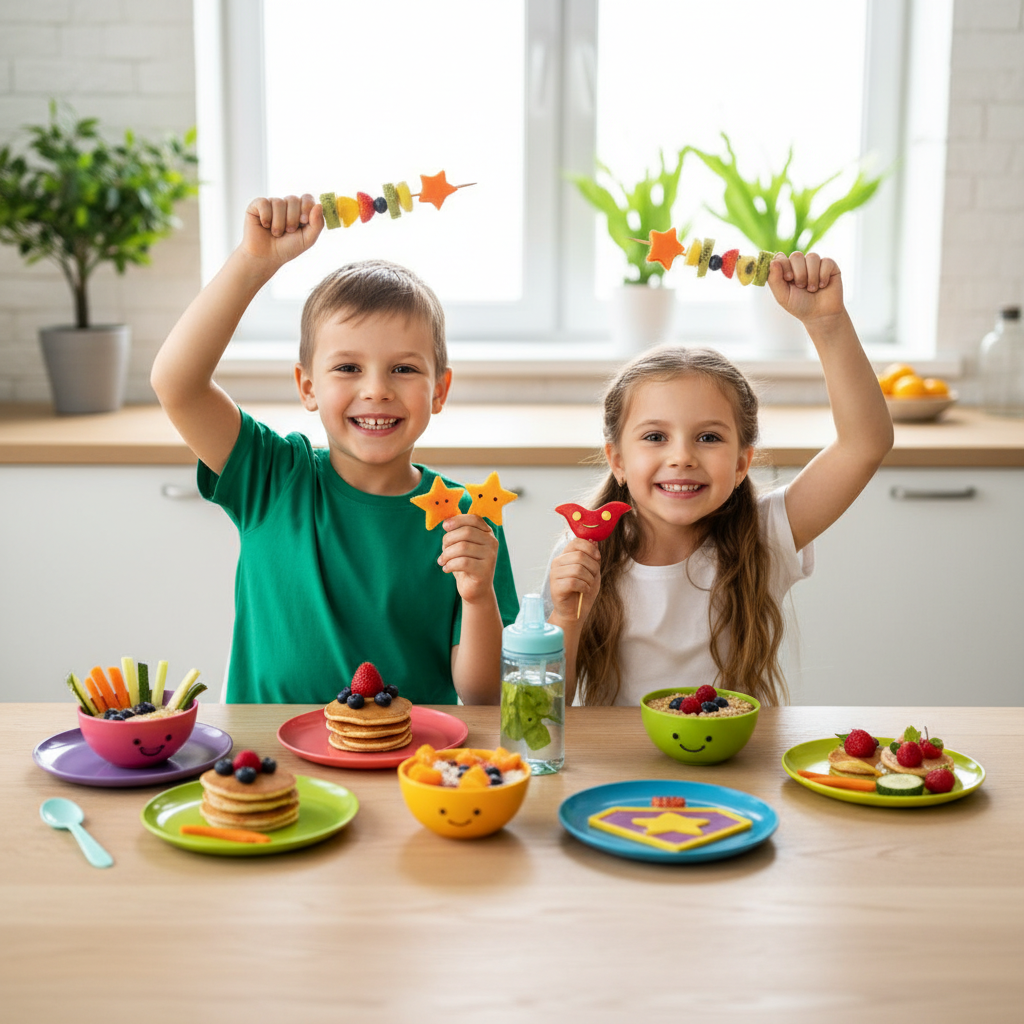 Mini Atletas à Mesa: Receitas Fit e Divertidas para Crianças Cheias de Energia e Saúde!